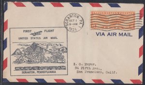 United States FFC - Scranton, PA Oct 1934 First Flight #5