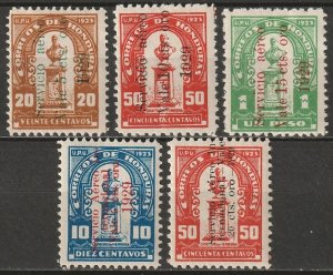 Honduras 1929 Sc C15-9 air post sets MH*