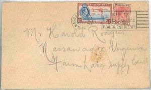 28618 - BAHAMAS -  POSTAL HISTORY -  Tourist PROPAGANDA postmark on COVER 1946