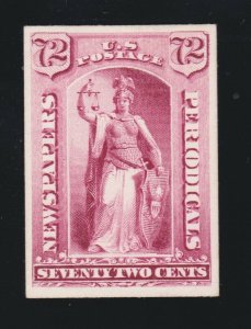 US PR21P4 Newspaper Periodical Proof on Card VF-XF NH SCV $12