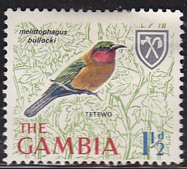 Gambia 217  Red Throated Bee Eater 1966