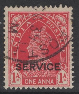 INDIA SGO134 1937 1a CARMINE USED