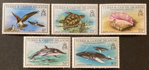 Turks & Caicos 1979 #380-4, Endangered Species, MNH.