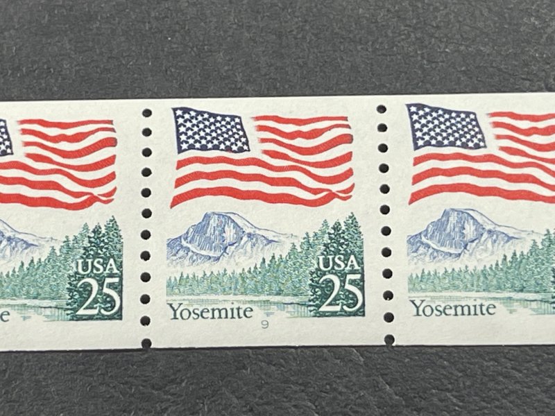 U.S.# 2280a-MINT/NH--PLATE # COIL STRIP OF 5--(P#9)-----1989