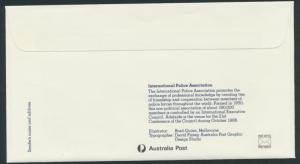 Australia PrePaid Envelope 1986 International Police Association