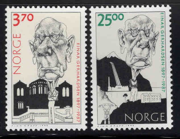 Norway Scott 1170-1171 MNH** Caricature set