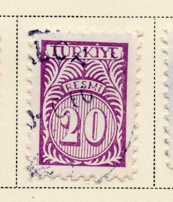 Turkey 1959 Early Issue Fine Used 20k. 086030