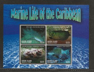 ST. VINCENT GRENADINES - UNION ISLAND STAMP WORLD# 682-85 FVF/MNH