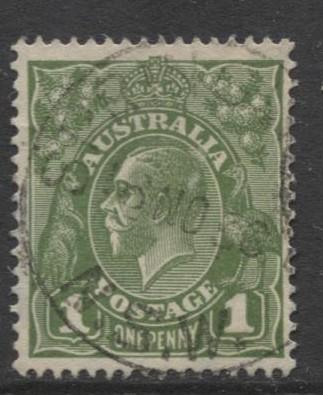 Australia - Scott 114 - KGV Head -1931 - Used - Wmk 228 - 1p Stamp