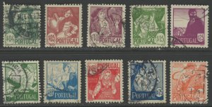 Portugal 605-14 used (606 is mint) (2108 124)