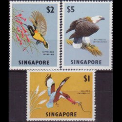 SINGAPORE 1963 - Scott# 67-9 Birds $1-5 NH
