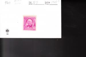 SC# 960 / William white / Single / MNH 