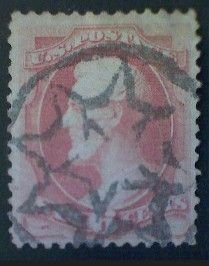 United States, Scott #186, used(o), 1879, Lincoln, 6¢, pink