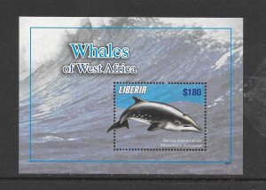 FISH - LIBERIA #2647 WHALES S/S MNH