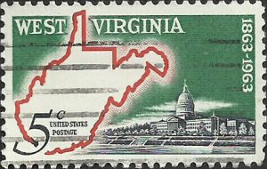 # 1232 USED WEST VIRGINIA STATEHOOD 100TH ANNIV.    
