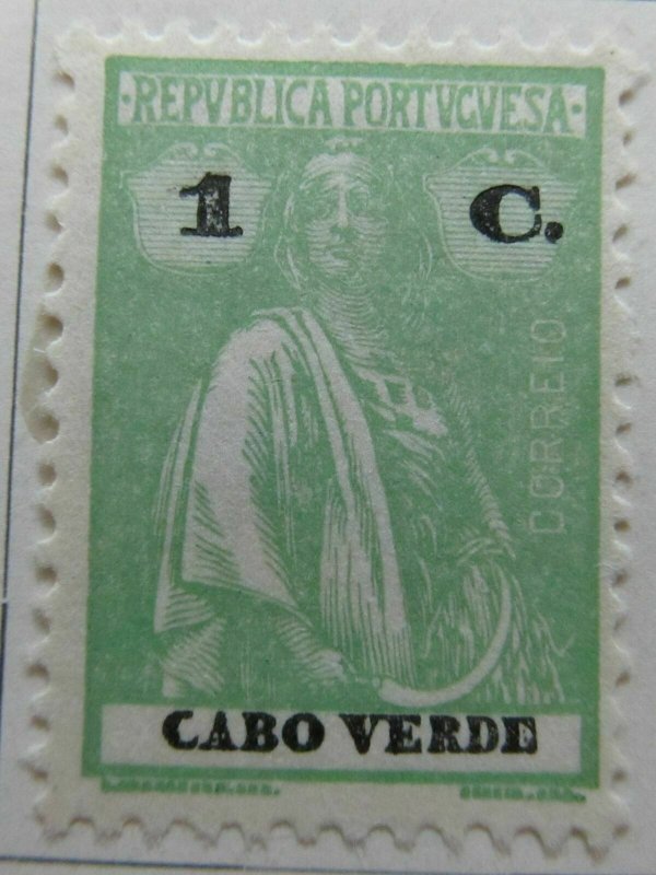 1914 Portuguese Cape Verde Colony 1c Perf 12x111⁄2 MNG P. Smooth A4P44F79-