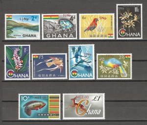 GHANA 1967 SG 445/54 MNH