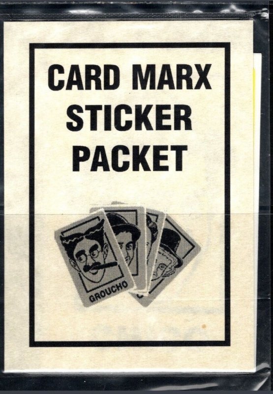 Vintage US Poster Stamp Card Marx Sticker Packet Set/4 Sealed