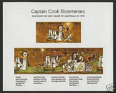 Australia 482a MNH Captain James Cook Bicentenary, Ship