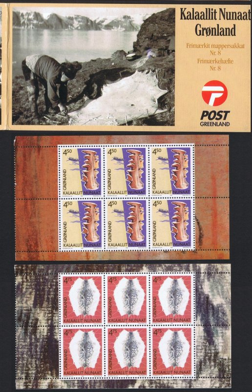 Greenland Cultural Heritage 1st series Booklet of 2 panes 2000 MNH