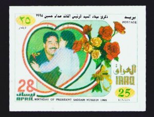 Iraq 1995 Sadam Hussein Birthday Scott 1493 MNH