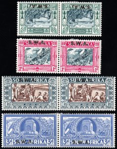 S.W.A Stamps # B5-8 MH VF Pairs Scott Value $122.00