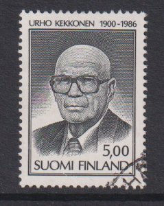 Finland    #742  used  1986  President Kekkonen