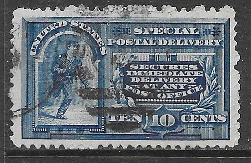 USA E5: 10c Messenger, single, used, VF, fault