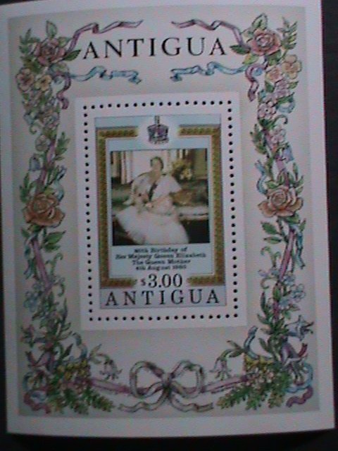 ANTIGUA-1980-QUEEN'S MOTHER 80TH BIRTHDAY MNH S/S-VF- WE SHIP TO WORLD WIDE