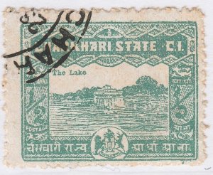 1931 INDIAN STATES CHARKHARI 1/2a Used Stamp A29P29F40322-