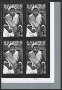 NEW ISUE (Forever) Phyllis Wheatley, Poet Plate Block: LR#P1111 (2026) SA