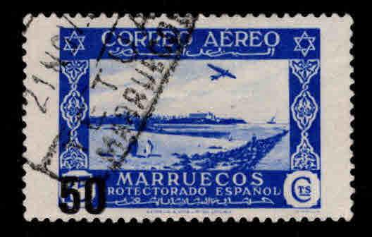 Spanish Morocco Scott C32A Used stamp, type 2