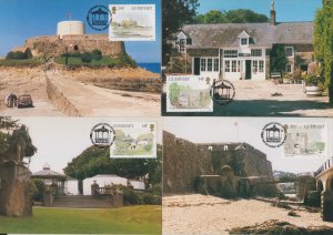 Guernsey 1986 Museums set 4 Maxicard