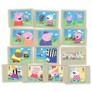 Royal Mail - Peppa Pig - Set of 13 Postcards - MNH