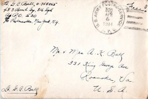 United States A.P.O.'s Soldier's Free Mail 1944 U.S. Army Postal Service, A.P...