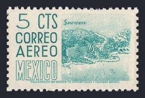 Mexico C208 2 stamps wmk 300 horizontal, MNH. Air Post 1953. Guerrero, Waterfrot