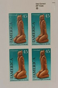 Scott # C121 Zip Of 4 Stamps MNH, Southeast Carved Figure