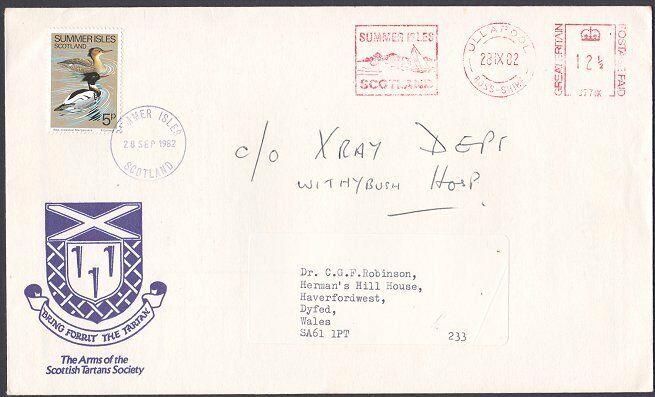 GB SCOTLAND 1982 SUMMER ISLES local on cover with meter....................53800