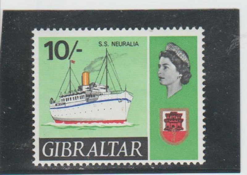 Gibraltar  Scott#  198  MNH  (1967 S.S. Neuralia)