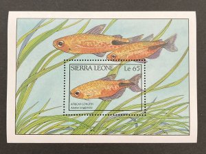 Sierra Leone 1988 #963 S/S, Fish, MNH.