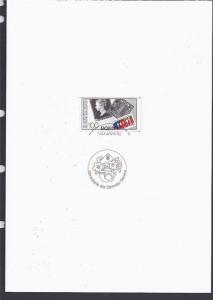 Germany - Official First Day Card-Booklet To Honor 150 Year 1st Postage Stamp