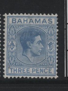 Bahamas 1943 SG154a Threepence - mounted mint (32199)