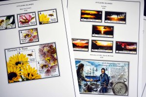 COLOR PRINTED PITCAIRN ISLANDS 1940-2010 STAMP ALBUM PAGES (118 illustr. pages)