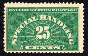 US 1925 25¢ Special handling Stamp #JQ4 RARE JOINED AT MNH CV $140