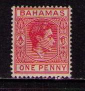 BAHAMAS Sc# 101 MH F King George VI