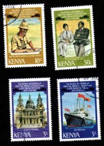Kenya # 194-197 Used!