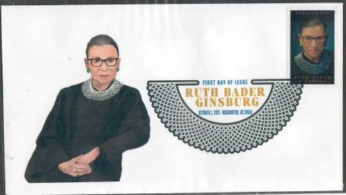 5821 -FDC - Ruth Bader Ginsburg White - Wally Jr Cachet - DCP