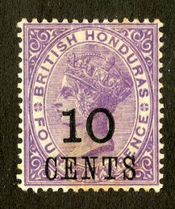 BRITISH HONDURAS 30 MH SCV $27.50 BIN $11.50 ROYALTY