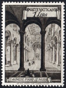 Vatican City SC#122 1£ Roman Basilicas: St. Agnes (1949) MNH