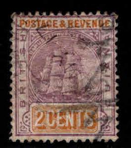 British Guiana Scott 132 Used tall ship stamp  creased